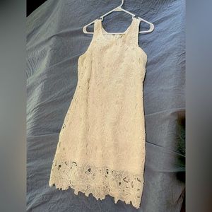 Large lace white dress